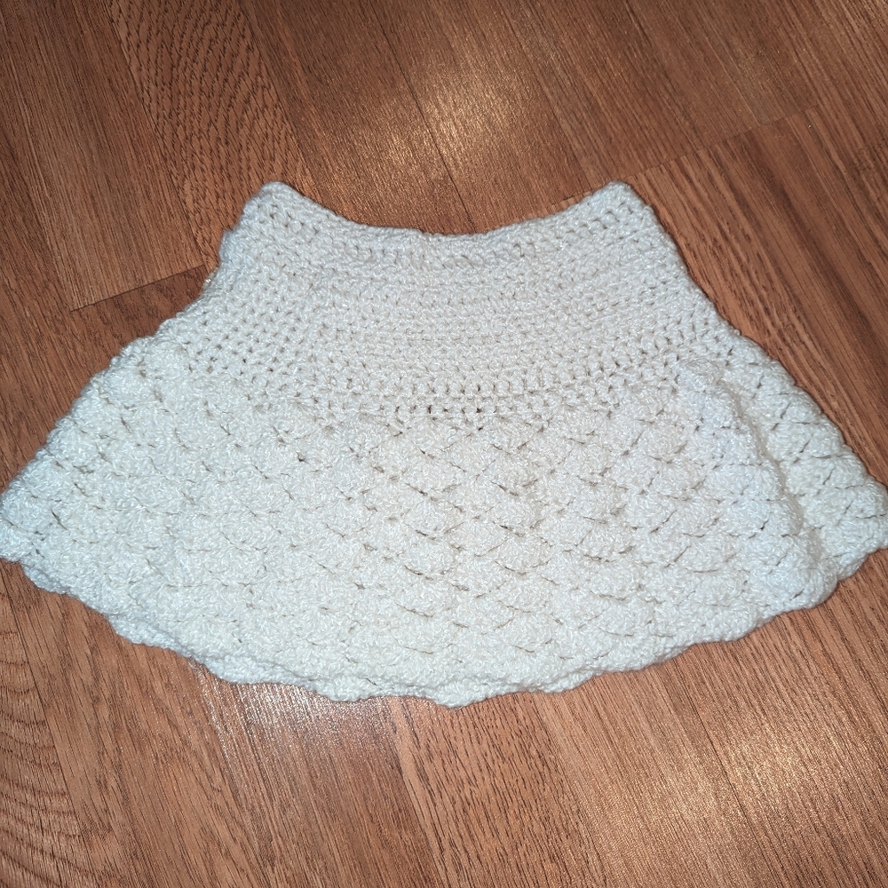 18 month Hand Crochet Skirt